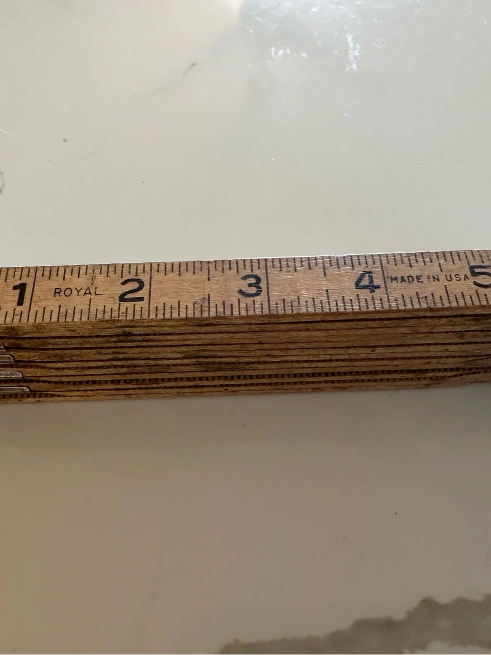 Vintage Royal  Folding Wooden Ruler  72”
